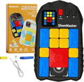 Rechargeable Super Slide Puzzle Game,Klotski Brain Toys for Kids Teens,500+ Challenges 7 Difficulty Levels for Boys&Girls,Portable Travel Games for All Ages,8-12 Gifts idea-Black