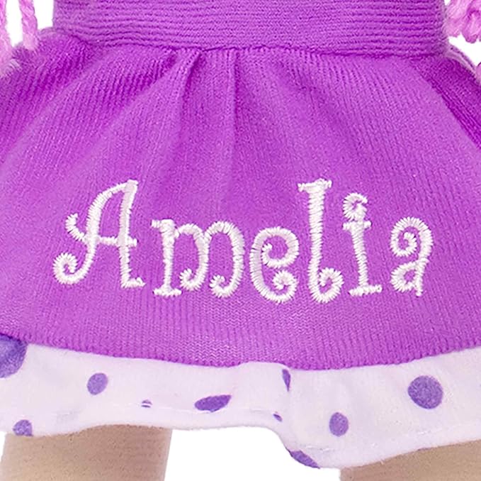 DIBSIES Personalized Sweetheart Cuddle Doll - 14 Inch (Purple)