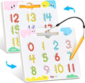 JoyCat Double-Sided Magnetic Number Tracing Board - 2-in-1 Numbers 1-20 Writing Toys for Toddlers & Kids, Preschool Math Manipulatives, Kindergarten Educational Learning Gifts for 3-5 Year Olds
