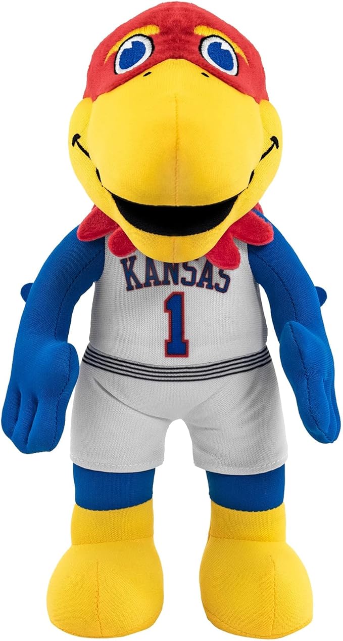 Bleacher Creatures Kansas Jayhawks Big Jay 10" Mascot Plush Figures - A Mascot for Play or Display