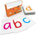 Magnetic Big Alphabet ABC Flash Cards - 36 Sturdy Lowercase Large Letters(3 Sets of Vowels) - for Classroom Teachers, Homeschool, ESL, Kids and Adults
