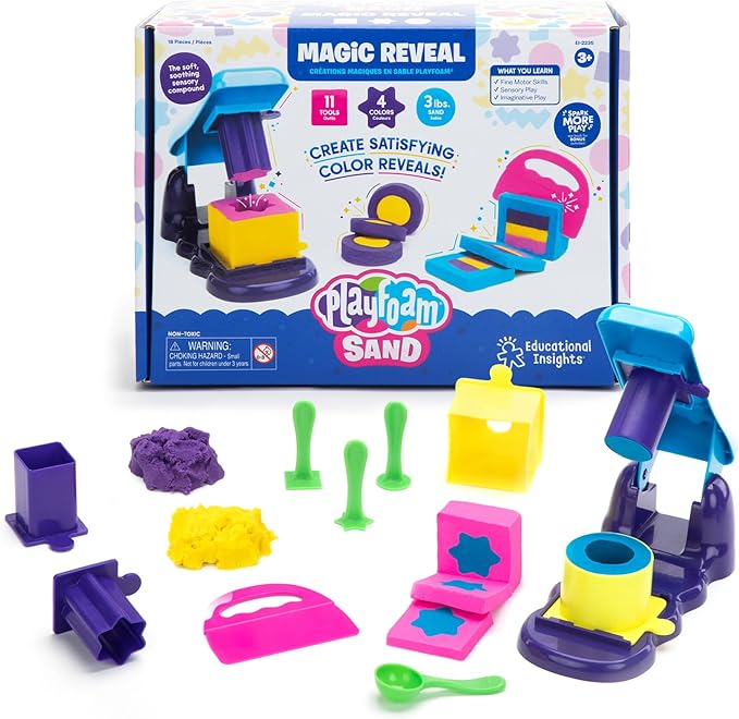 Educational Insights Playfoam® Sand Magic Reveal, 3 Pounds of Non-Toxic Sensory Compound, Toddler Activities, Gift for Ages 3+