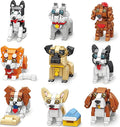 Party Favors Micro Mini Building Blocks 9 Pack Dogs Set,Adorable Dogs Building Toy Set, Party Favors Birthday Gift for Kids (1102PCS)