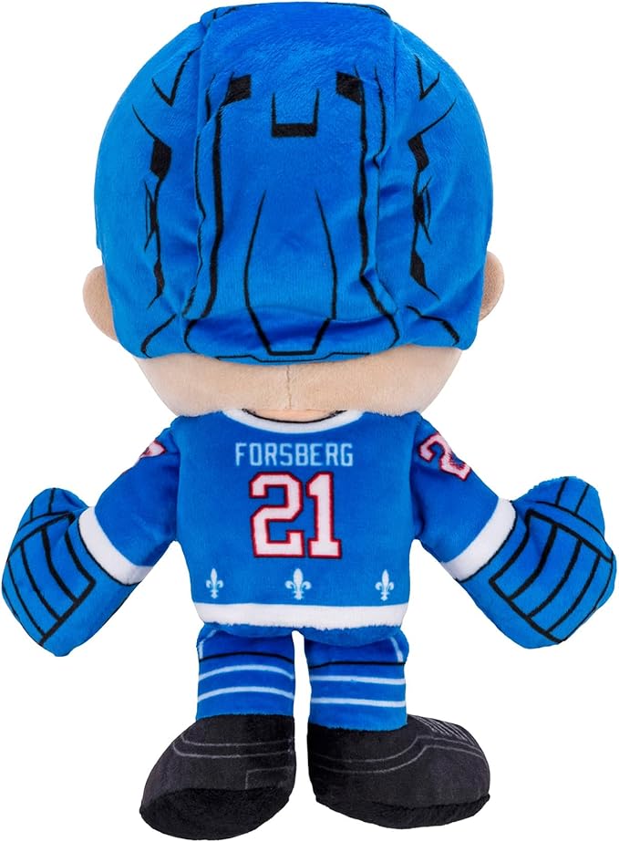 Bleacher Creatures Quebec Nordiques Peter Forsberg 8" NHL Kuricha Sitting Plush - Soft Chibi Inspired NHL Superstar