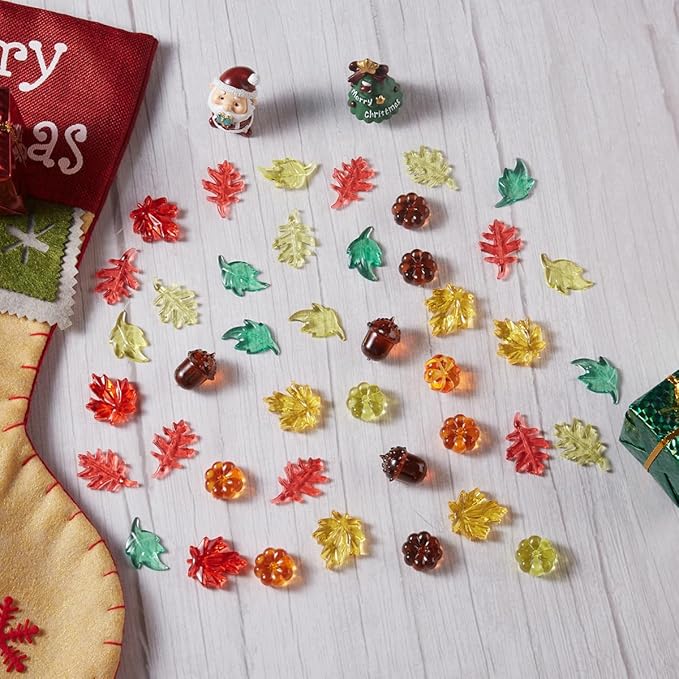 Acrylic Holiday Gems 120 Pcs Crystals - Thanksgiving Party Decoration Favor Vase Filler