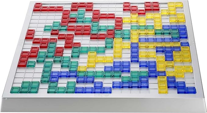 Mattel Games Blokus XL Board Games for Family Night, Brain Games for 2 to 4 Players, Oversized Board and Pieces (Amazon Exclusive)