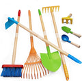 8PCS Kids Gardening Tools, Kids Rake and Shovel Set, Toddler Outdoor Yard Tools, Garden Toys Gifts for Boys Girls Age 3 4 5 6 7 8 Years Old