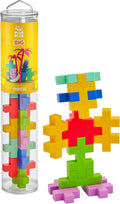PLUS PLUS Big – 15 Piece Tropical Mix – Construction Building Stem/Steam Toy, Interlocking Large Puzzle Blocks for Toddlers and Preschool, Open Play Tube
