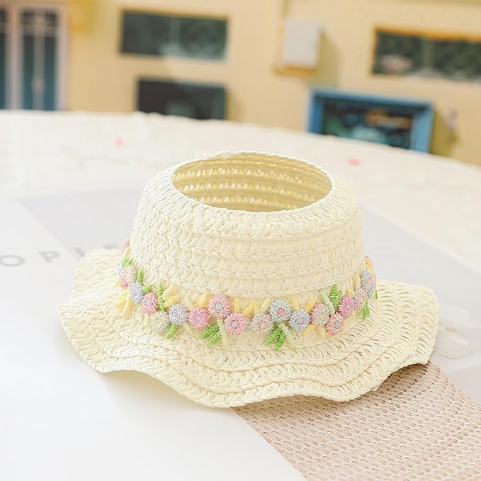 Clothes for Dolls Accessories, Outfit Set 5 Pieces Gauze Dress for 15cm 17cm Doll (No Doll), Romantic Hat Skirt Shoes Doll Clothing Set Replacement Purple