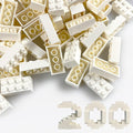 200 Piece Classic Building Bricks, 2x4 Bulk Bricks STEM Creative Building Toys, White(Samll Bricks, 1.25x0.62x0.47 in)