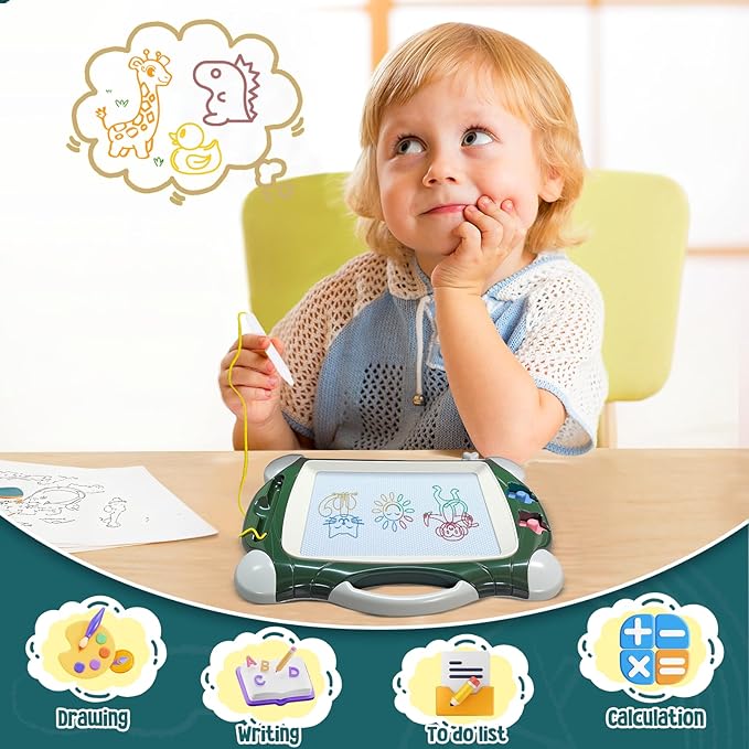 Magnetic Drawing Board, Toddler Toys for Age 1 2 3 Boys Girls, Toddler Drawing Board, Birthday Easter Christmas Halloween Kids Toy Gifts for Boys and Girls