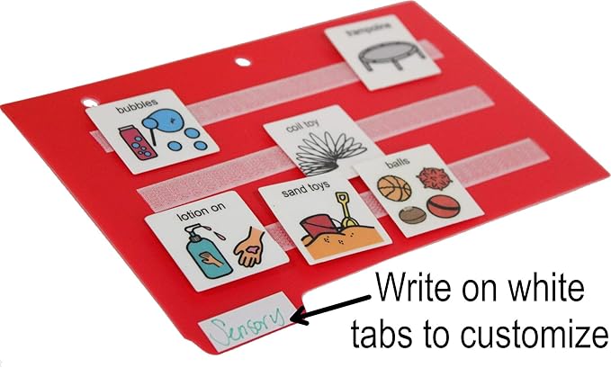 Smile4autism Small 7x9” Tools Perfect to Keep Your Loose Visual Picture Cards Organized. Autism, ABA, ADHD, Language & Apraxia Aspergers