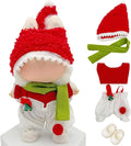 Doll Outfit Clothes Set for 17cm Dolls, Cute Dolls Accessories, Premium Fashion Hat Overalls Sweater Bag Dress Jumpsuit, Christmas Set, NO Doll.(Christmas A1)
