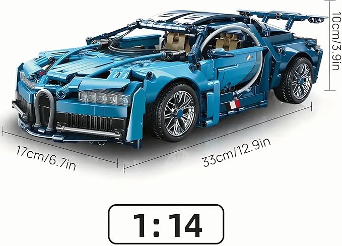 Premium 1:14 Scale RC Car Model Kit - 1339-piece Engineering with Moving Pistons, Gearbox, and Rear Wing, Perfect for Racing Enthusiasts and Future Engineers, Remote Control Car Collectible