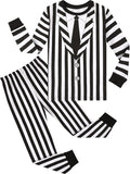 A&J DESIGN Pure Cotton Printed Pjs for 2-14 Years Kids, 2-Piece Long-Sleeved Pajamas Set