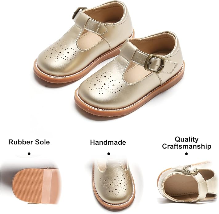 Felix & Flora Toddler Little Girl Mary Jane Dress Shoes - Ballet Flats for Girl Party School Shoes