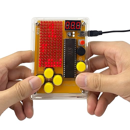 Soldering Practice Kit DIY 5 Retro Classic Games Plug-in Circuit Kit Learn Soldering Kit for Beginners