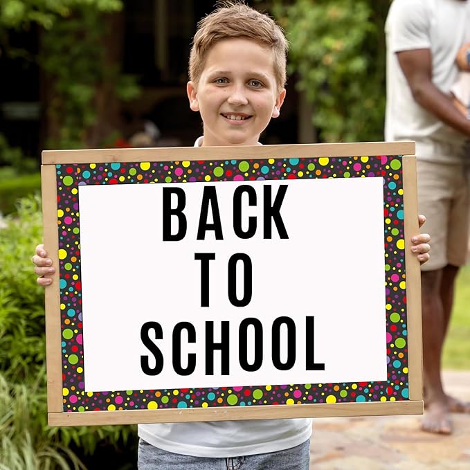 Bemeol 190 Pcs 35 Sheets Bulletin Board Letters for Classroom Large 6 Inch Alphabet Letter Stickers Self Adhesive Letters for Bulletin Board Display Home School(Black)