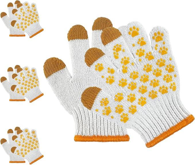 MIG4U Kids Gardening Gloves with Touchscreen Fingers, Anti-Slip Grips, Latex-Free for Ages 3-12, Durable for Outdoor Play