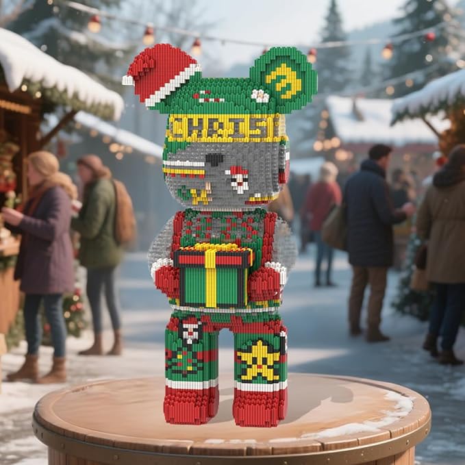 DAHONPA Animal Christmas Bear Micro Building Blocks Set (7880 Pieces) Gift for Adults and Kids