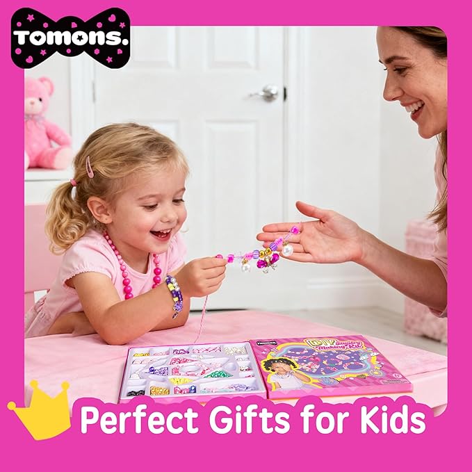 Charm Bracelet Making Kit for Kids,Jewelry Making Kit Gifts for Kids 6-12 Year, Birthday Gift,Girls Toys Ages 6,7,8,9,10