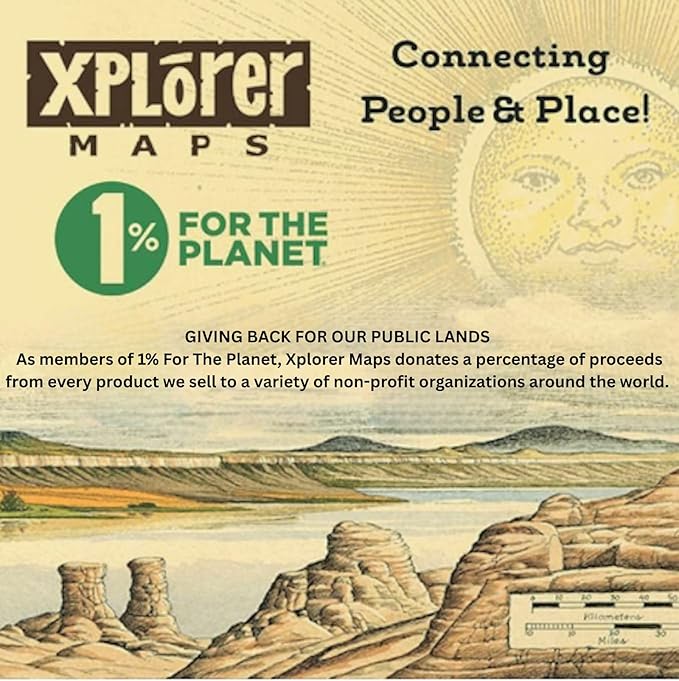 Capitol Reef National Park Map Cardboard Jigsaw Puzzle - 1000 Pieces, Hand-Illustrated - Educational, Family Activity, Ages 7+, Includes Poster - 25.4 x 19.8
