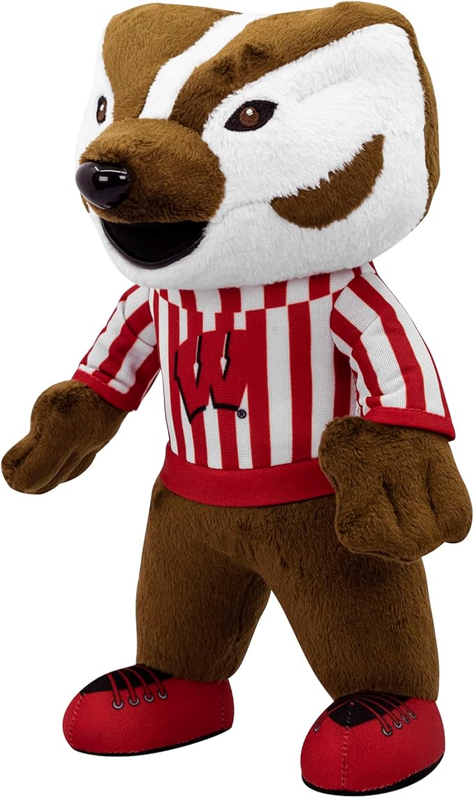 Bleacher Creatures Wisconsin Badgers Bucky Badger 10" Mascot Plush Figure - A Mascot for Play or Display