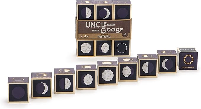 Uncle Goose Moon Phase Blocks - Made in The USA