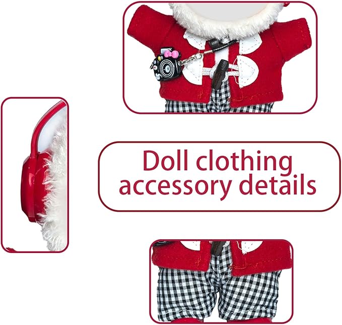 17cm Doll Clothes Set Fashion Doll Clohtes with Accessories of Doll Clothing Suitable for Various Outfits of Dolls (Style J)