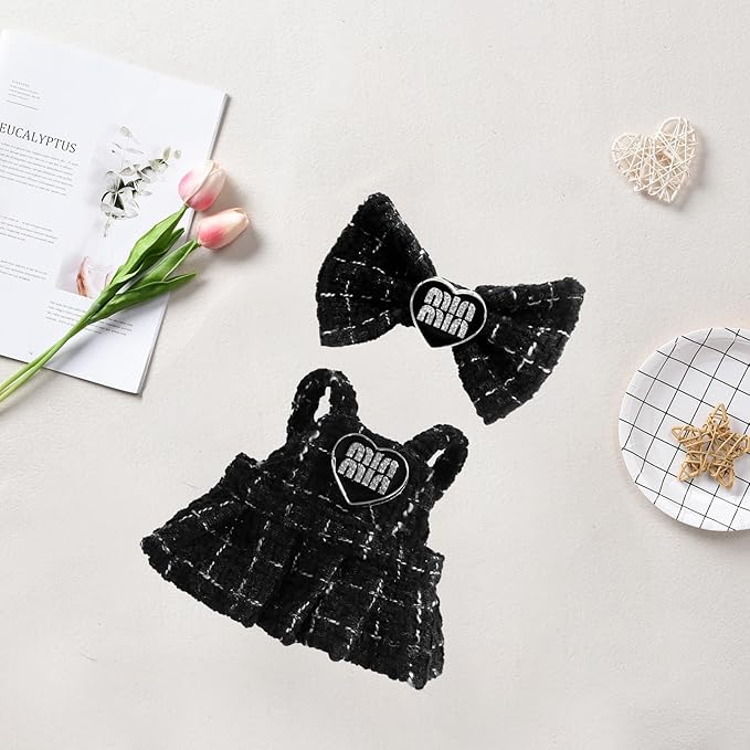 17cm Doll Clothes Jeans/Dress Accessories Premium Fashion Outfit Set for 17cm Dolls (NO Doll)(Colorful Shirt+Jeans/Dress)