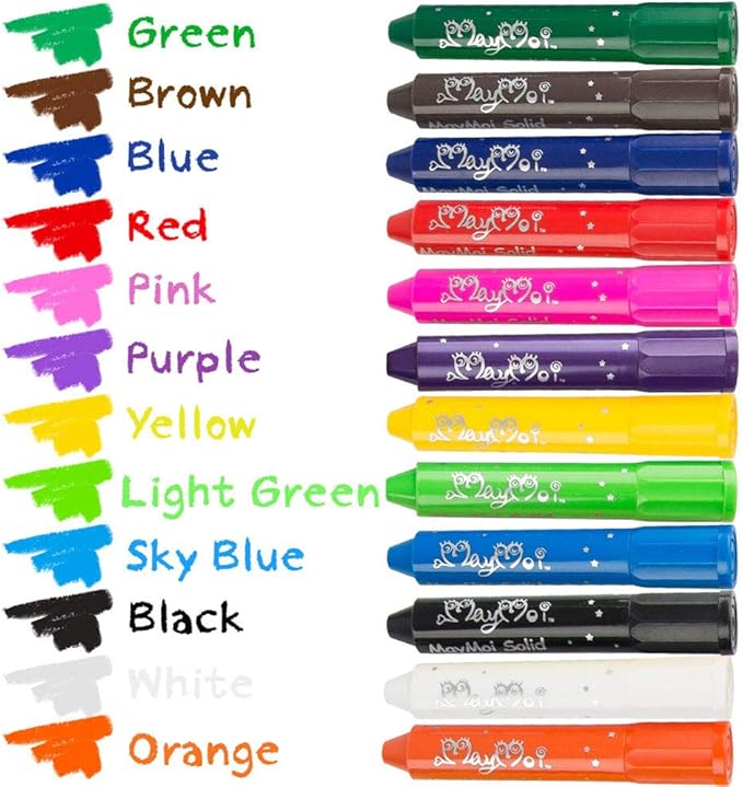 Tempera Paint Sticks, Washable Paint Sticks for Kids, Quick Drying & No Mess, Non-Toxic, Best Art Birthday Gifts for Kids (12 Colors)