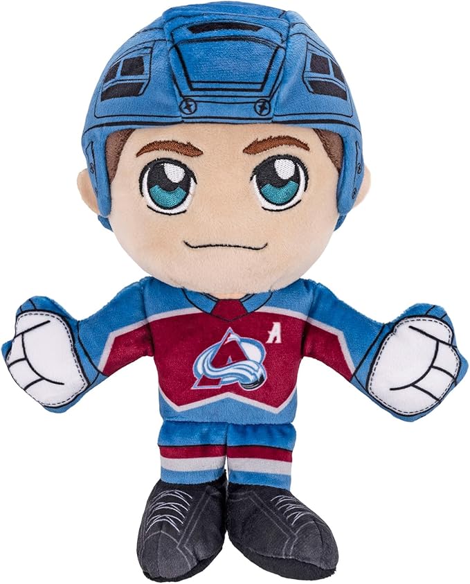Bleacher Creatures Colorado Avalanche Cale Makar 8" NHL Kuricha Sitting Plush - Soft Chibi Inspired NHL Superstar