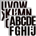 Bemeol 408 Pieces 36 Sheets Letter Stickers Big Font Alphabet Letter Stickers 4 Inch Self Adhesive Letters for Bulletin Board Classroom Mailbox Door Home Decor(Black)