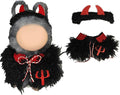 Halloween Doll Clothes for Labubu, Dolls Outfit Set for 17cm (6-6.7 inch) Dolls - Dress Up Set for Labubu Costumes & Accessories | Gift for Any Occasions | Doll Not Included (Halloween Devil)