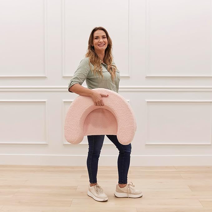 ECR4Kids SoftZone Sit-Up Support Ring Baby Essentials, 24" L x 18" W x 6" H, Pink