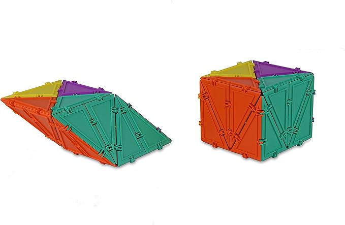 3D Building Set for Learning Math, Includes Many Online Activities, Jumbo Size, 512-pc, Made in USA