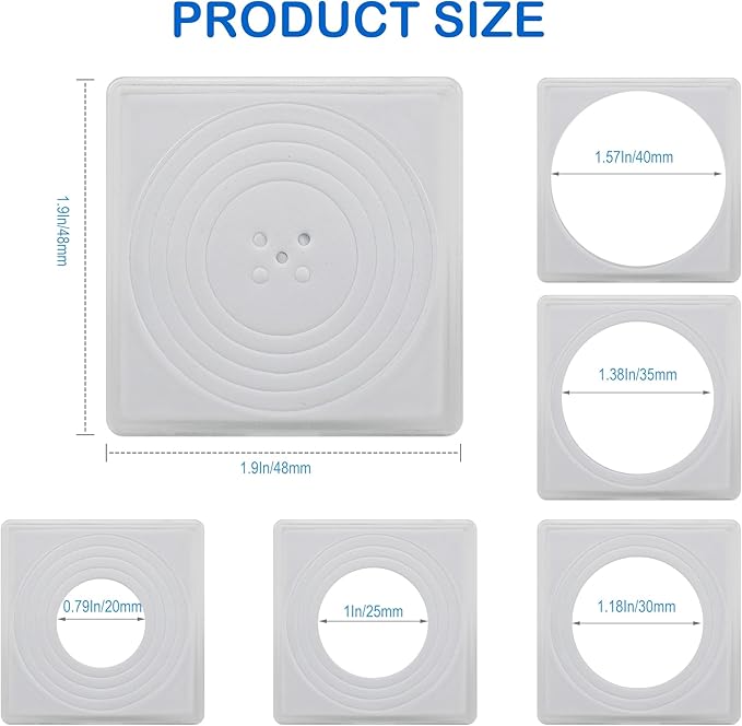 Coin Snap Holders, 20 Pcs Silver Dollar Coin Holders, Clear Coin Capsules Cases for Collectors with 5 Sizes White Gasket 20/25/30/35/40mm, Plastic Storage Organizer Box for Coin Collection Supplies