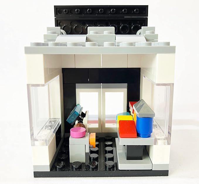 Brick Loot Exclusive Mini City Brickmart Brick Toy Store – Custom Designed Lego-Compatible Model, Perfect for Brick Building Fans, Detailed Toy Store Design, Fun Construction Project