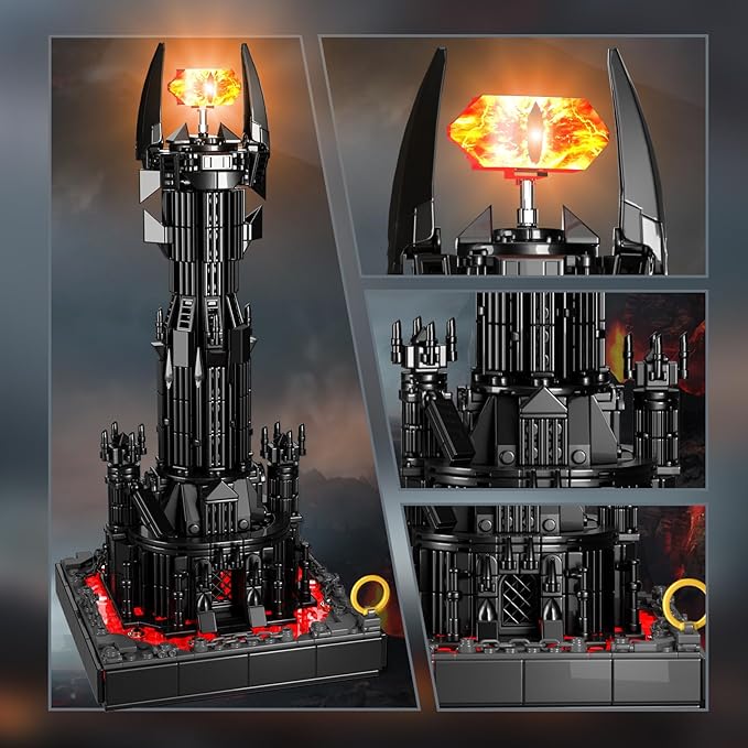 VONADO Dark Tower Building Set, Compatible with Magic Castle Block Set, Castle Architecture Bricks with LED Lights, Collection Gift for Adult and Film Fans, Great Toy for Kids 8-14 (779 PCS)