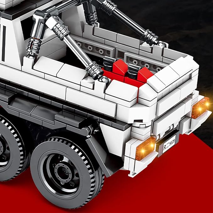 6X6 Off Road Pickup Truck Building Kit,1:16 Scale Off-Road Car Model Building Blocks Toys,Collectible Truck,for 6+ Year Boys,Adult(858 Pieces)