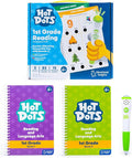 Educational Insights Hot Dots Jr. Let's Master 1st Grade Reading Set - 1st Grade Workbooks with Interactive Pen, Homeschool Learning Activities, Learn to Read Activity Books for Kids Ages 6+