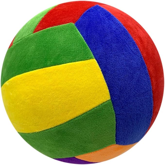 i-Scream Balloon Ball - 7.9"(20 cm) Kickball Washable Safe Soft Suede Material Cover with Balloon Inflation Pipe for Indoor Outdoor PE Classroom Activities Party Games Gym Camps Exercises