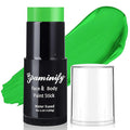 Light Green Face Paint Stick,Water-Based Lime Green Body Paint Stick,Washable Face Painting for Monster Frankenstein Witch Elphaba Costume,Halloween SFX Makeup Paint for Cosplay,1.06 OZ