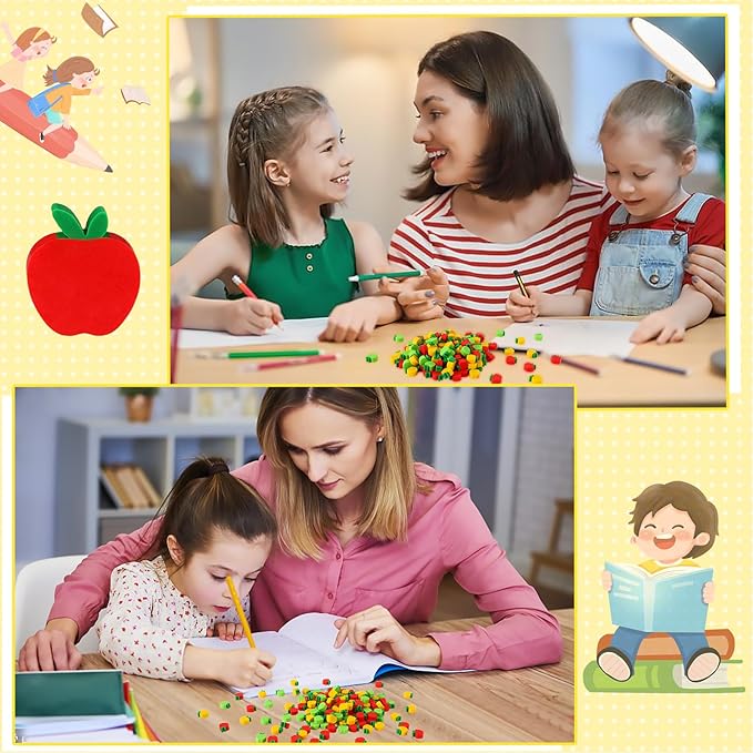JUNEBRUSHS 150pcs Apples Erasers for Kids Bulk, Welcome Back to School Gifts Mini Apples Erasers for First Day of School Teachers Supplies Students Classroom Prizes Homework Rewards