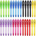 30PCS Invisible Ink Pens with UV Light, Party Favors for Kids, Spy Pens, Magic Pen Disappearing Ink for Writing Secret Message, Classroom Prizes, Stocking Stuffers