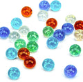 SallyFashion 25 PCS Glow in The Dark Marbles, Bulk Luminous Colorful Glass Marbles for Kids Marble Run Games