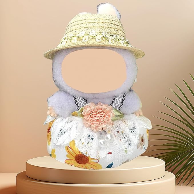 4 Pack—17cm Doll Clothes,Premium Doll Outfit with Accessories,Doll Princess Skirt,Cute Clothes Outfit for 17cm Dolls,End Dolls Fashion Clothing Set(No Dolls and Shoes) (Set Q)