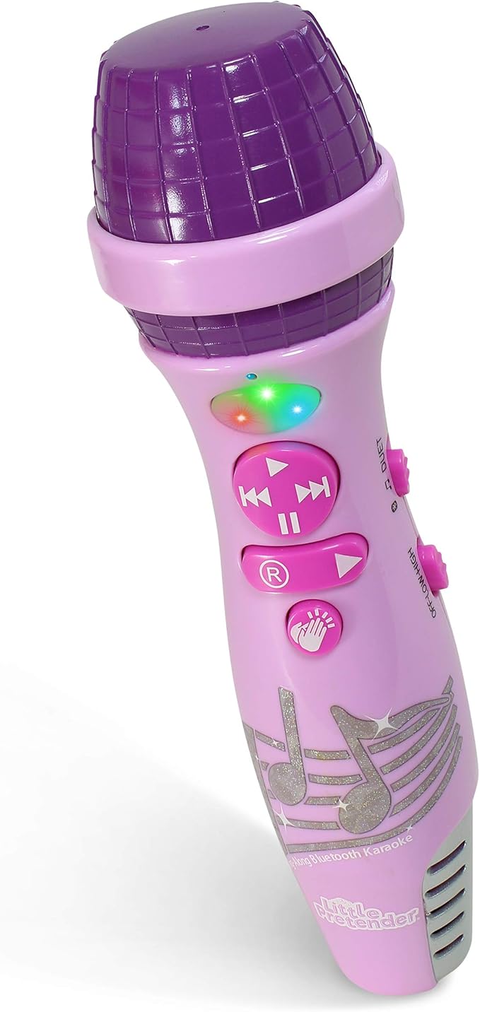 Kids Karaoke Microphone, Voice Changer Toys with 15 Pre-Installed Nursery Rhymes for Toddlers & Kid Age 3-5, Bluetooth Microphones for Singing, Microphone for Ages 3 4 5 6+ Years Old