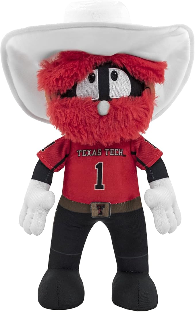 Bleacher Creatures Texas Tech Red Raiders Raider Red 10" Mascot Plush Figures - A Mascot for Play or Display