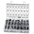 OCR Capacitor Kit, 500Pcs 24 Values Aluminum Electrolytic Capacitor Kit, Range 0.1uF - 1000uF 10V - 50V Assortment Kit for Electronic Repairs on Circuit Boards